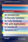Cover: An Introduction To Viscosity Solutions for Fully Nonlinear PDE with Applications to Calculus of Variations in L8 - Springer
