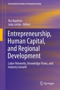 Cover: Entrepreneurship, Human Capital, and Regional Development - Springer