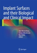 Cover: Implant Surfaces and their Biological and Clinical Impact - Springer