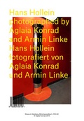 Cover: Hans Hollein. Photographed by Aglaia Konrad and Armin Linke - K&ouml;nig, Walther
