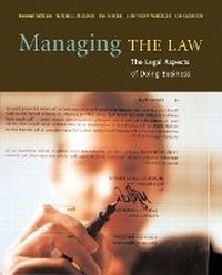 Enlarge image Cover: Managing the Law - Prentice-Hall (Canada)