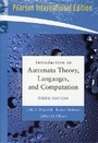 Cover: Introduction to Automata Theory, Languages, and Computation - Pearson