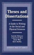 Cover: Theses and Dissertations - University Press of America