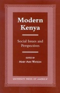 Cover: Modern Kenya - University Press of America