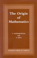 Cover: The Origins of Mathematics - University Press of America
