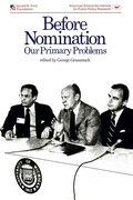 Cover: Before Nomination - AEI Press