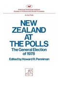 Cover: New Zealand at the Polls - AEI Press