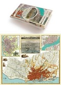 Cover: Liverpool 1785-1903 - Fold up Map that includes Charles Eyes detailed Plan of the Township of Liverpool 1785, Cole and Ropers Plan of 1807, Bartholomew's Plan of 1903 and A Birds Eye View of Liverpool 1866. - Mapseeker Archive Publishing