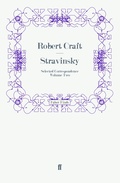 Cover: Stravinsky: Selected Correspondence Volume 2 - Faber & Faber