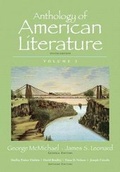 Cover: Anthology of American Literature, Volume 1 - Longman Publishing Group
