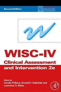 Enlarge image Cover: Wisc-IV Clinical Assessment and Intervention - Academic Press
