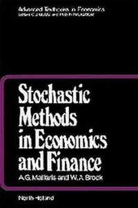 Enlarge image Cover: Stochastic Methods in Economics and Finance: Volume 17 - Elsevier