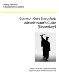 Cover: Common Core Snapshot: Administrator's Guide to the Common Core - BOOKBABY