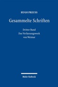 Cover: Gesammelte Schriften - Mohr Siebeck