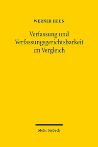 Abbildung von: Verfassung und Verfassungsgerichtsbarkeit im Vergleich - Mohr Siebeck