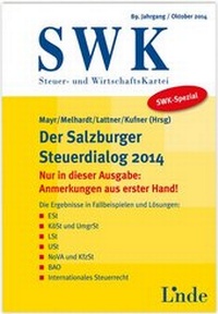 Abbildung von: SWK-Spezial Der Salzburger Steuerdialog 2014 - Linde