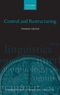 Cover: Control and Restructuring - Oxford University Press