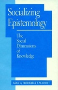 Cover: Socializing Epistemology - Rowman & Littlefield