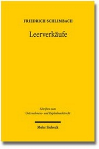 Abbildung von: Leerverkäufe - Mohr Siebeck
