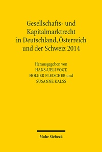 Abbildung von: Gesellschafts- und Kapitalmarktrecht in Deutschland, Österreich und der Schweiz 2014 - Mohr Siebeck