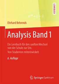 Enlarge image Cover: Analysis Band 1 - Springer Spektrum