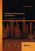 Cover: Intentionale Wahrnehmung und Autismus: Eine philosophische Analyse - Disserta Verlag