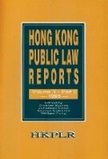 Cover: Hong Kong Public Law Reports V 3 Part 2 - Hong Kong University Press
