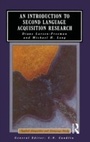 Cover: An Introduction to Second Language Acquisition Research - Routledge