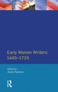 Cover: Early Women Writers - Routledge