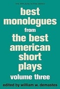 Cover: Best Monologues from The Best American Short Plays - Applause Theatre Book Publishers