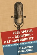 Cover: Free Speech and Its Relation to Self-Government - Lawbook Exchange, Ltd.