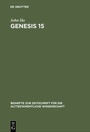 Cover: Genesis 15 - De Gruyter