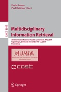 Cover: Multidisciplinary Information Retrieval - Springer