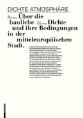 Cover: Dichte Atmosph&auml;re - Birkh&auml;user