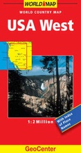 Cover: USA West GeoCenter World Map - Mairs Geographischer Verlag,Kurt Mair