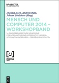Cover: Mensch & Computer 2014 - Workshopband - De Gruyter Oldenbourg
