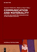 Cover: Communication and Materiality - De Gruyter