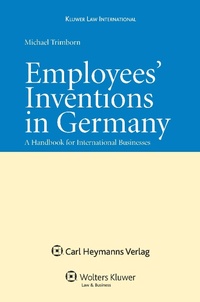 Enlarge image Cover: Employees' Inventions in Germany - Kluwer Law International