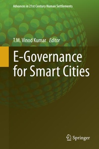 Enlarge image Cover: E-Governance for Smart Cities - Springer