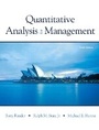 Cover: Quantitative Analysis for Management - Pearson