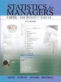 Enlarge image Cover: Statistics for Managers Using Excel and Student CD Package - Pearson