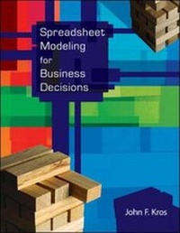Abbildung von: Spreadsheet Modeling for Business Decisions w/St CD, @RISK & Crystal Ball Access Cards - McGraw-Hill Professional