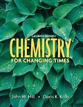 Cover: Chemistry For Changing Times - Pearson