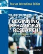Cover: Beginning Behavioral Research - Pearson