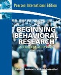 Cover: Beginning Behavioral Research - Pearson
