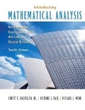 Cover: Introductory Mathematical Analysis for Business, Economics and the Life and Social Sciences - Pearson