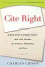 Cover: Cite Right - University of Chicago Press