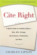Cover: Cite Right - University of Chicago Press