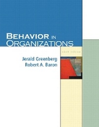 Enlarge image Cover: Behavior in Organizations - Pearson
