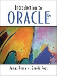 Enlarge image Cover: Introduction to Oracle 10g - Pearson